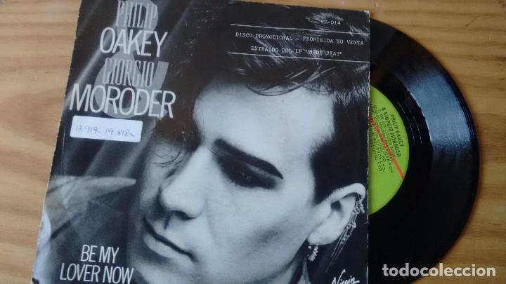 Discos de vinilo: SINGLE (VINILO)-PROMOCION- DE PHILIP OAKEY & GIORGIO MORODER A&Ntilde;OS 80 - Foto 1