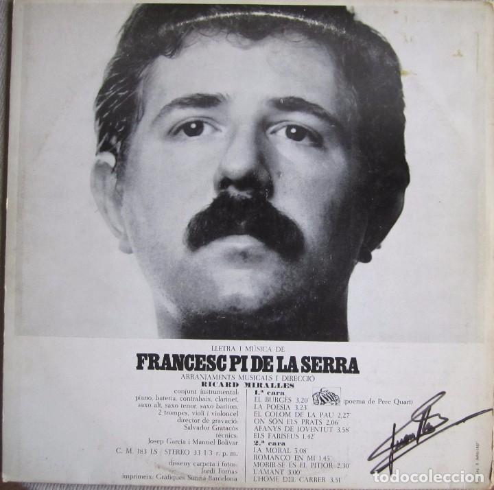 Discos de vinilo: PI DE LA SERRA: FRANCESC PI DE LA SERRA - Foto 2