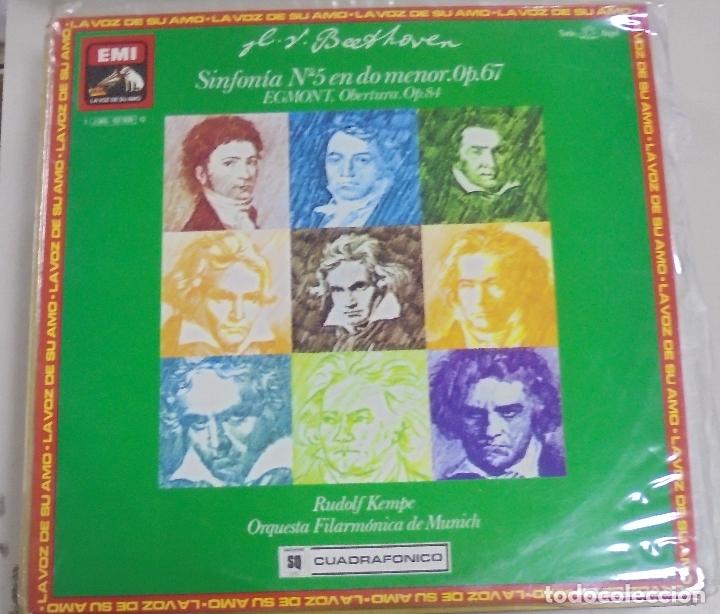 Disques de vinyle: LP. SINFONIA N&ordm; 5 EN DO MENOR, OP.67. EGMONT. OBERTURA OP.84. LA VOZ DE SU AMO 1976