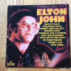 Discos de vinilo: ELTON JOHN, LONDON & NEW YORK, LIVE LEER. Lote 101850147