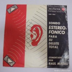 Discos de vinilo: SINGLE. SONIDOS EN EL ESPACIO. LIVING STEREO. 1963. RCA. Lote 101986835