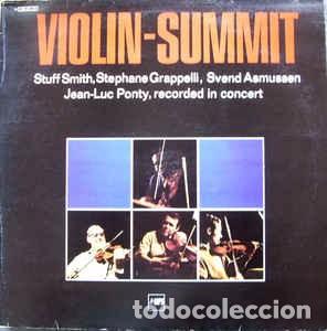Discos de vinilo: St&eacute;phane Grappelli / Jean-Luc Ponty, Stuff Smith / Svend Asmussen - Violin-Summit - Foto 1