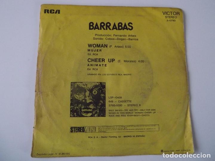 Discos de vinilo: BARRABAS - Woman / Cheer up - Foto 2