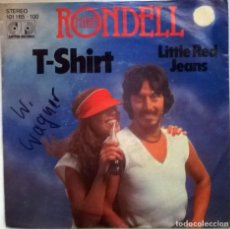 Discos de vinilo: MIKE RONDELL. T-SHIRT/ LITTLE RED JEANS. JUPITER, GERMANY 1980 SINGLE. Lote 102107559