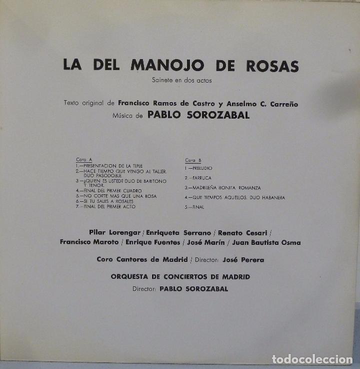 Discos de vinilo: LA DEL MANOJO DE ROSAS - Foto 3