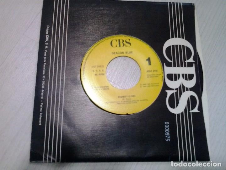Discos de vinilo: Deacon Blue - Dignity (Live) (Single Promo) (CBS) - Foto 1