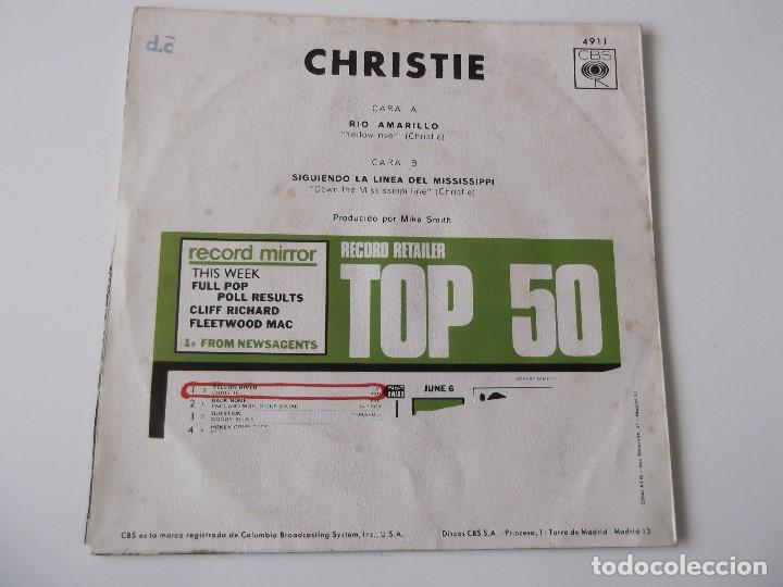 Discos de vinilo: CHRISTIE - Yellow river - Foto 2
