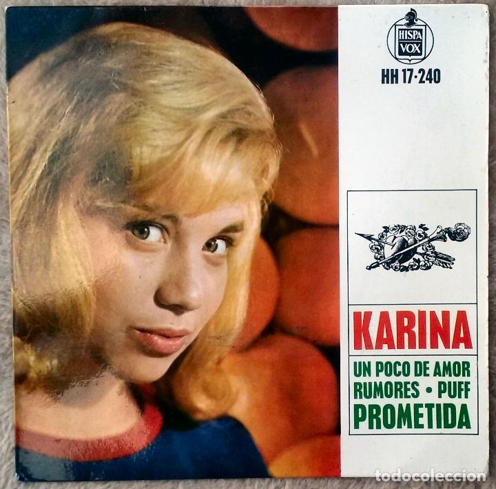 Discos de vinilo: KARINA SU M&Aacute;S RARO EP PUFF+3 - Foto 1