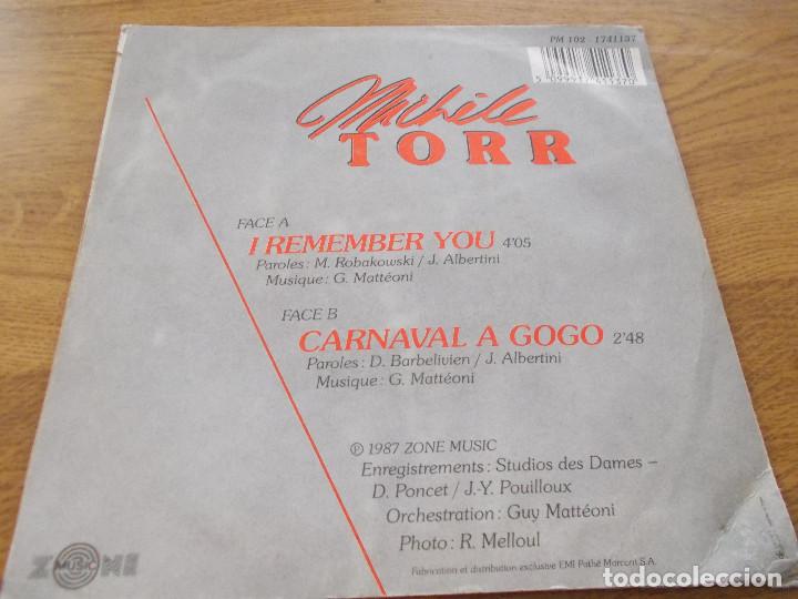 Discos de vinilo: MICHELE TORR. I REMENBER YOU. - Foto 2