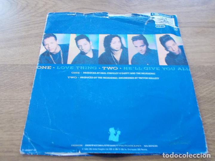Discos de vinilo: THE PASADENAS. LOVE THING. HE&acute;LL GIVE YOU ALL - Foto 2