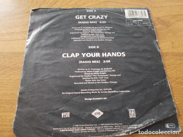 Discos de vinilo: WHITE KNIGHT. GET CRAZY. CLAP YOUR HANDS. - Foto 2