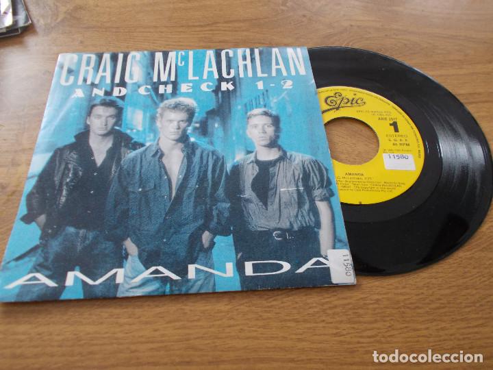 Discos de vinilo: CRAIG McLACHLAN & CHECK 1-2. AMANDA.  DISCO PROMO - Foto 1