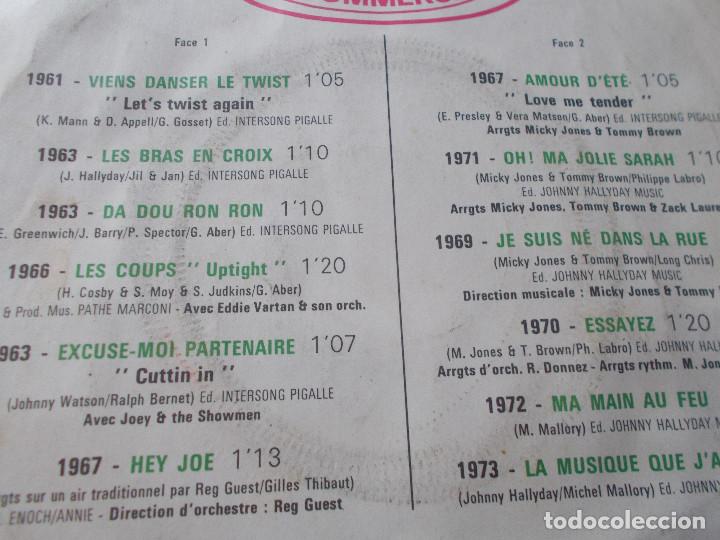 Discos de vinilo: JOHNNY HALLYDAY. 1961 SUCCES 1973 - Foto 3