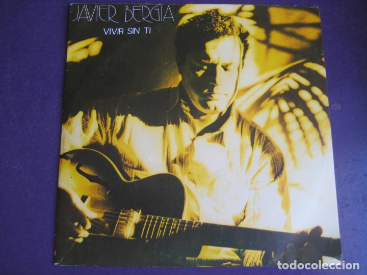 Discos de vinilo: JAVIER BERGIA Sg EMI promo 1985 - vivir sin ti / ausencia AMBIENT - ELECTRONIC POP