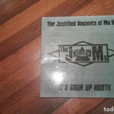 Disques de vinyle: THE JUSTIFIED ANCIENTS OF MU MU-IT'S GRIM UP NORTH.MAXI ESPAÑA. Lote 102532803