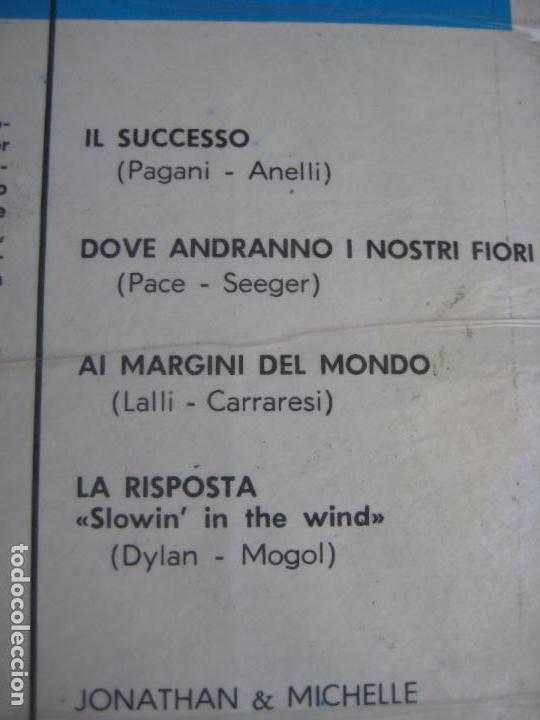 Discos de vinilo: JONATHAN & MICHELLE EP MARFER 1968 - il successo/ la risposta (dylan cover ) +2 - Foto 3