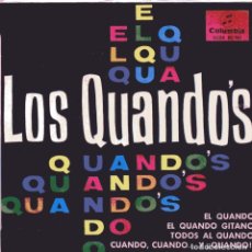 Discos de vinilo: LOS QUANDO'S / EL QUANDO + 3 (EP 1965) CONSERVA EL TRIANGULO. Lote 102616723