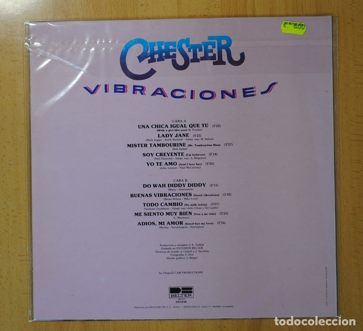 Discos de vinilo: CHESTER - VIBRACIONES - LP - Foto 2