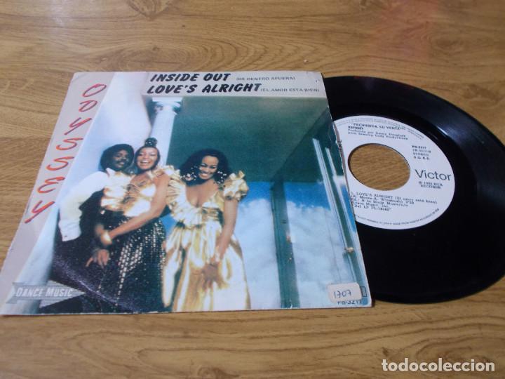 Discos de vinilo: ODYSSEY. INSIDE OUT. LOVE&acute;S ALRIGHT. - Foto 1