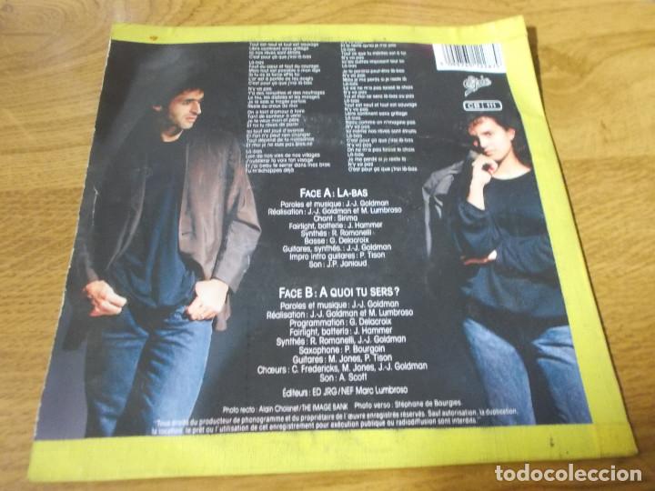 Discos de vinilo: JEAN JACQUES GOLDMAN.LA BAS. A QUOI TU SERS - Foto 2
