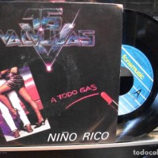 Discos de vinilo: 16 VALVULAS A TODO GAS NUÑO RICO SINGLE 1992 FONOMUSIC NUEVO¡¡ PEPETO. Lote 102714559