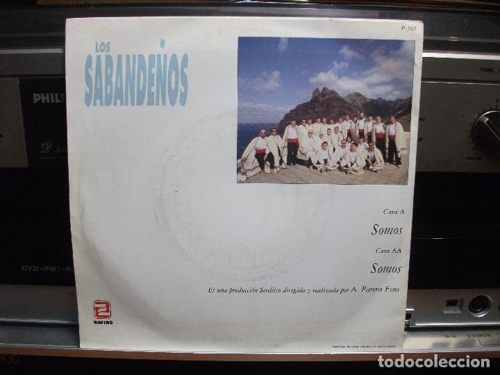 Discos de vinilo: LOS SABANDE&Ntilde;OS / SOMOS (SINGLE PROMO 1992) - Foto 2