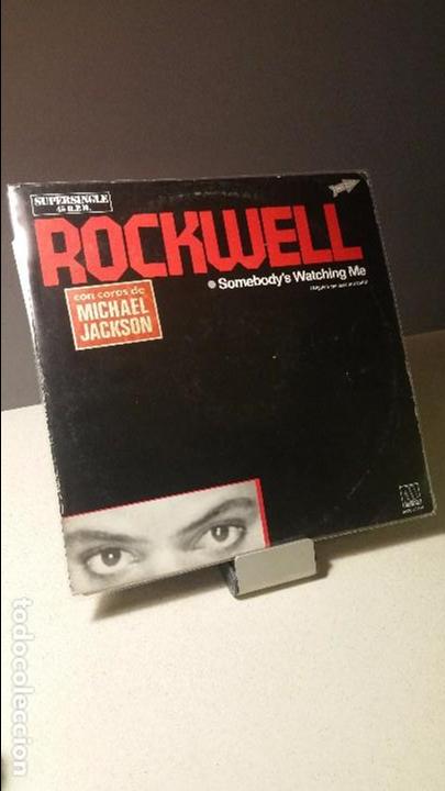 Discos de vinilo: ROCKWELL SOMEBODYS WATCHING ME MAXI - Foto 1