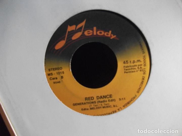Discos de vinilo: red dance - generations - single promocional espa&ntilde;ol de 1992 - Foto 2