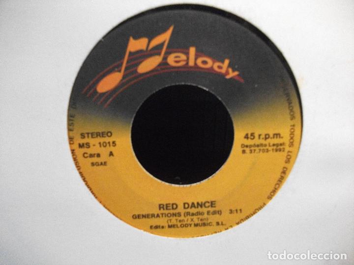 Discos de vinilo: red dance - generations - single promocional espa&ntilde;ol de 1992 - Foto 3