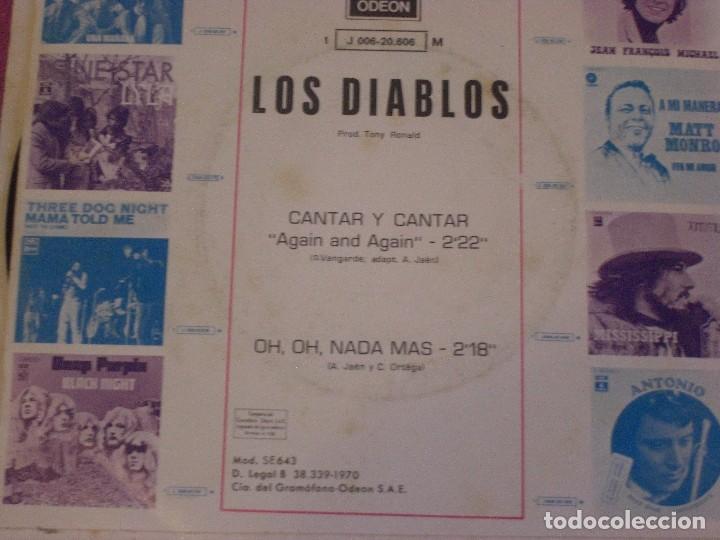 Discos de vinilo: LOS DIABLOS CANTAR Y CANTAR OH OH NADA MAS ...ODEON - Foto 4