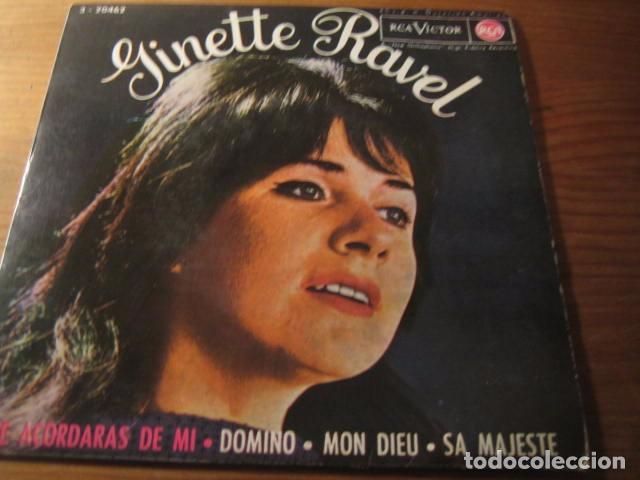 Discos de vinilo: GINETTE RAVEL - Tu te souvendras de moi + 3 *** RARO EP ESPA&Ntilde;OL 1962