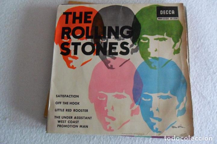 Discos de vinilo: THE  ROLLING STONES - SATISFACTION + 3 EP 1965 - Foto 1