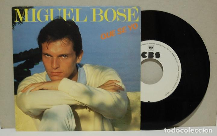 Discos de vinilo: Migel Bose. Que se yo. CBS 1982, ref. CBS A-2333. Single promocional - Foto 1