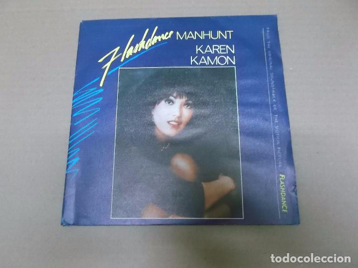 Discos de vinilo: FLASHDANCE (SN) KAREN KAMON (MANHUNT) A&Ntilde;O 1983 - Foto 1