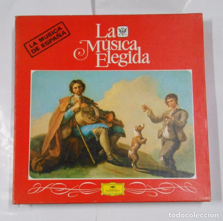 Vinyl records: LA M&Uacute;SICA ELEGIDA - COLECCI&Oacute;N DE 4 LPS. - LA M&Uacute;SICA DE ESPA&Ntilde;A. DEUTSCHE GRAMMOPHON. TDKDA23