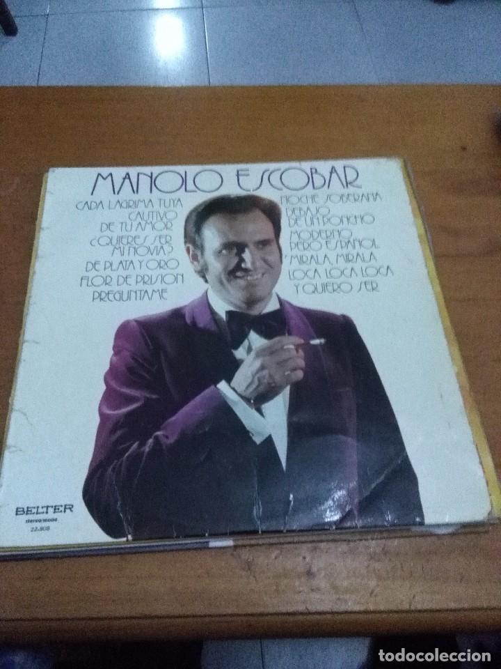 Discos de vinilo: MANOLO ESCOBAR. CON LAGRIMA TUYA C8V - Foto 1