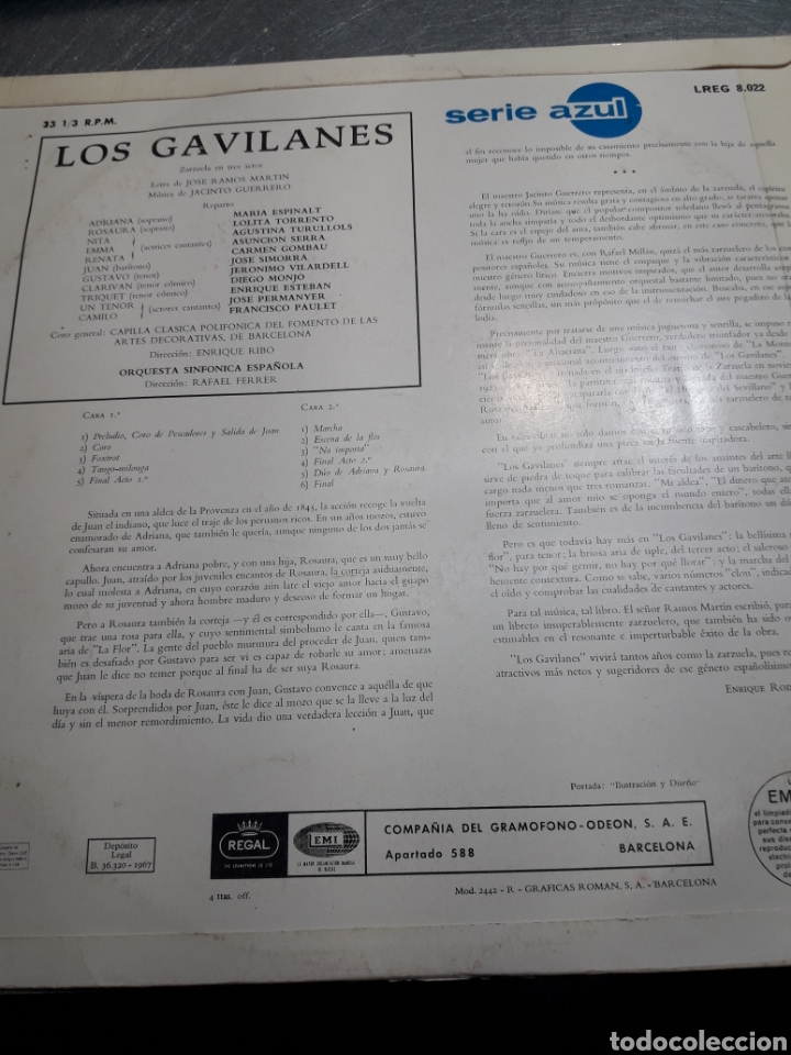 Discos de vinilo: LP Los Gavilanes a&ntilde;o 1967 - Foto 2