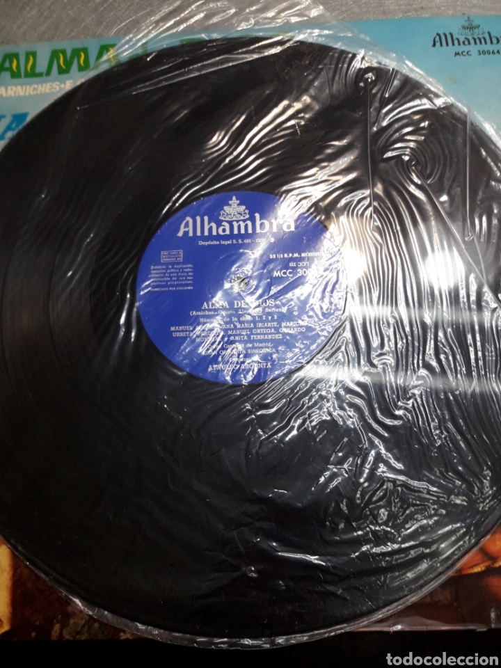 Discos de vinilo: LP Alma de Dios 1959 - Foto 3