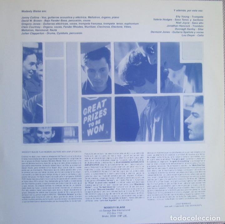 Discos de vinilo: MODESTY BLAISE: MODERN GUITARS WITH AMPLIFICATION - Foto 3