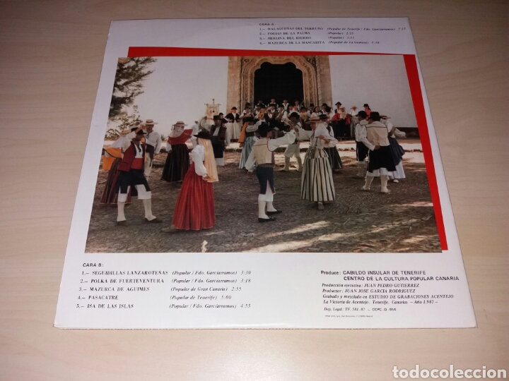 Discos de vinilo: TAJARASTE - CANTOS DEL TERRU&Ntilde;O - Foto 3