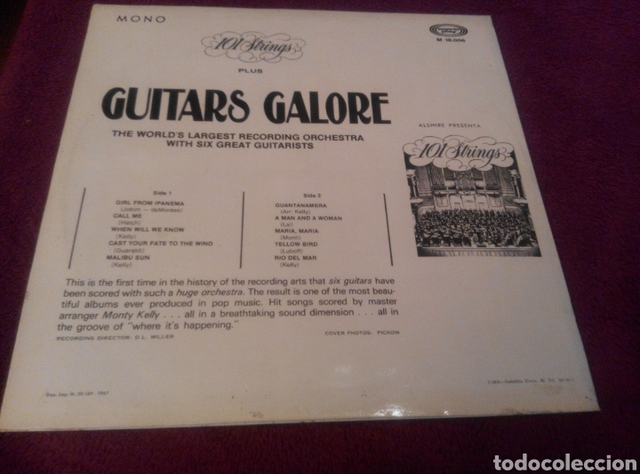 Discos de vinilo: 101 STRINGS / LP - GUITARS GALORE. - Foto 2