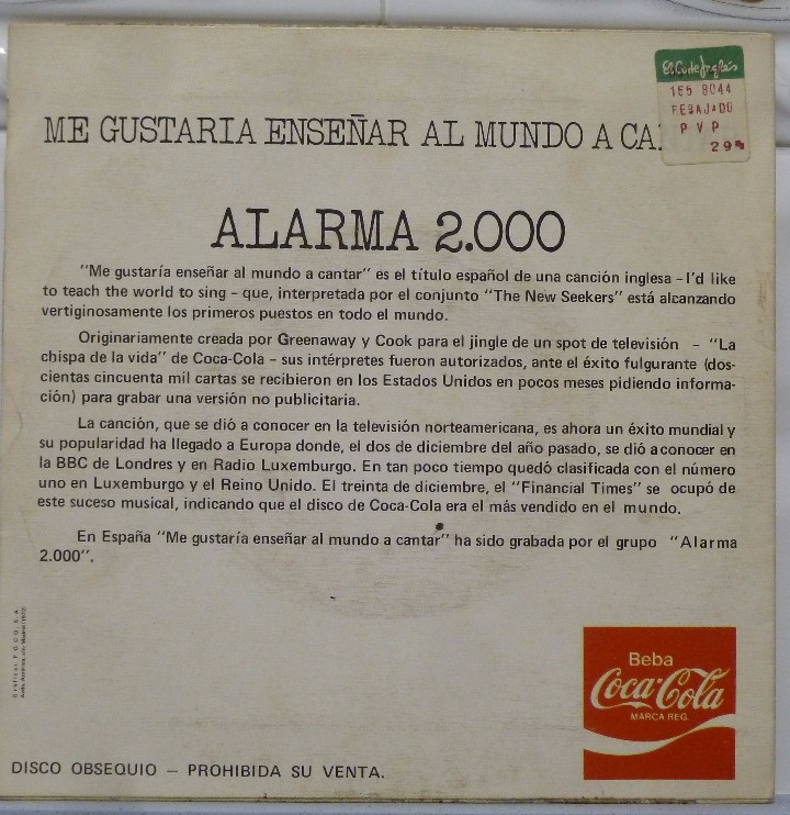 Discos de vinilo: ALARMA 2000 - Foto 2