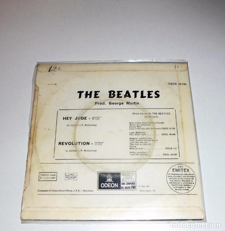 Discos de vinilo: THE BEATLES - HEY JUDE / REVOLUTION - Foto 2
