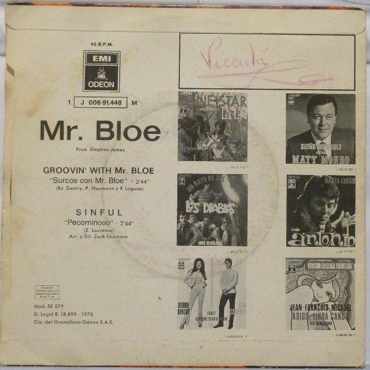 Discos de vinilo: MR BLOE - Foto 2