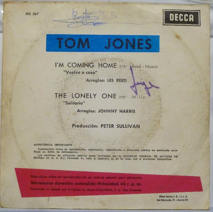 Discos de vinilo: TOM JONES - Foto 2