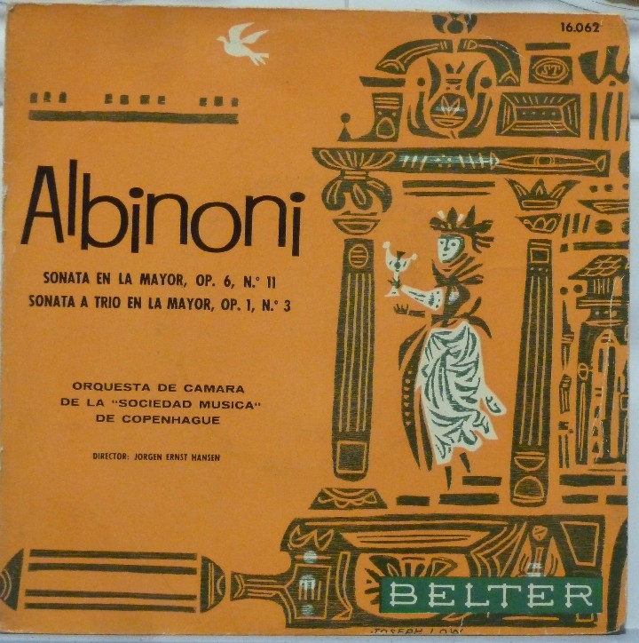 Discos de vinilo: ALBINONI - BELTER 1961 - Foto 1