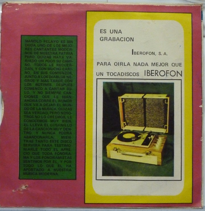 Discos de vinilo: MANOLO PELAYO - Foto 2