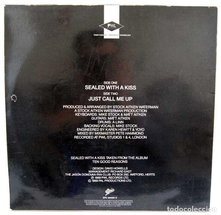 Discos de vinilo: Jason Donovan - Sealed with a Kiss - Foto 2