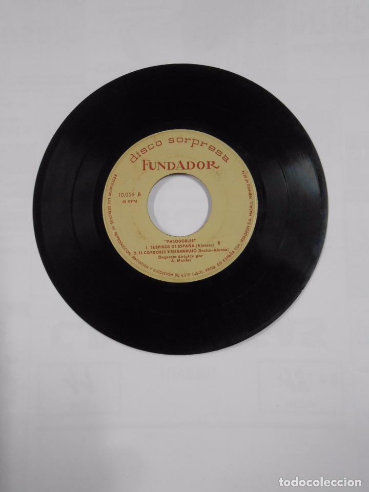 Discos de vinilo: DISCO SORPRESA FUNDADOR - N&ordm; 10056. PASODOBLES. MANOLETE. OROZCO Y RAMOS. SUSPIROS DE ESPA&Ntilde;A. TDKDS9