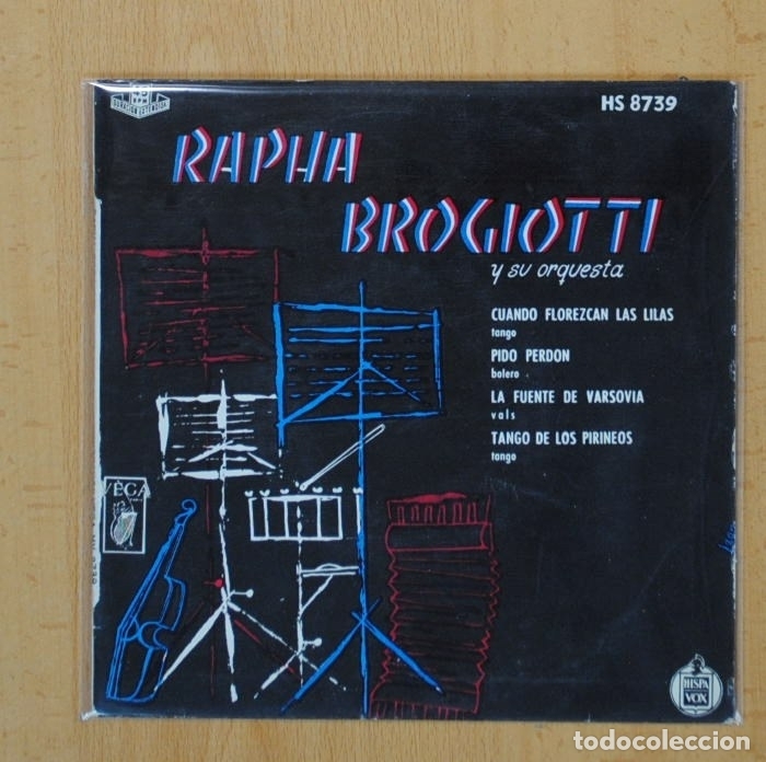 Discos de vinilo: RAPHA BROGIOTTI - CUANDO FLOREZCAN LAS LILAS + 3 - EP - Foto 1